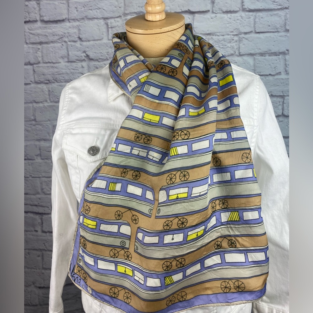 Vera trains and Bicycles Vintage Vintage‎ Scarf